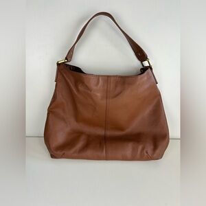 KOOBA SOFT SLOUCHY TAN PEBBLE LEATHER HOBO OVERSIZED SHOULDER PURSE BAG